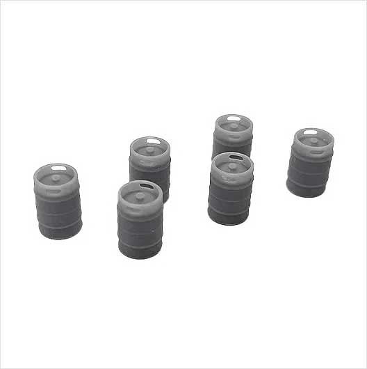 O Scale | Ready to Paint | Beer Keg (10 pack)