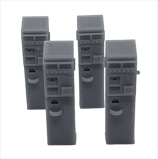 O Scale | Ready to Paint | Modern Parking Meter (4 pack)