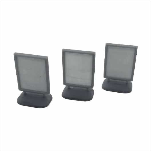 O Scale | Ready to Paint | Pavement Sign (3 pack)