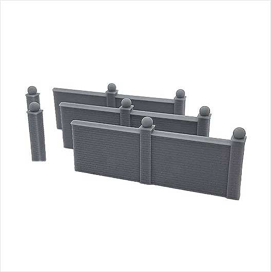 OO Scale | Ready to Paint | Brick Wall Section (3 pack)