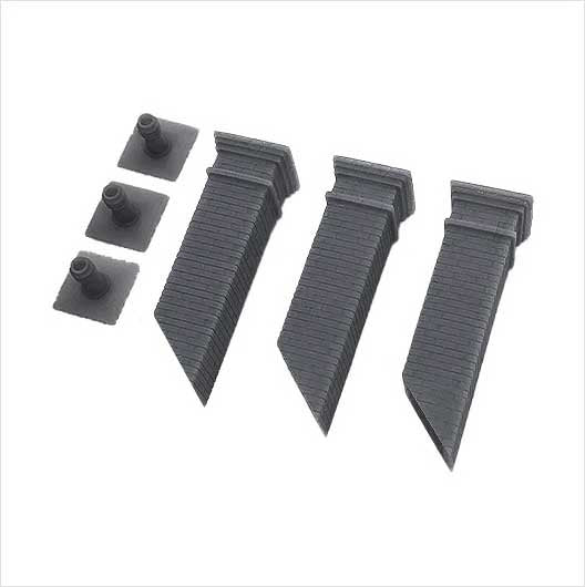 OO Scale | Ready to Paint | Square Chimney Stack with Single Pot (3 pack)