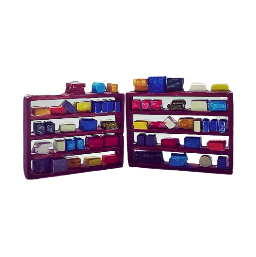 OO Scale | Ready to Paint | Packed Shelf - Style 1 (2 pack)