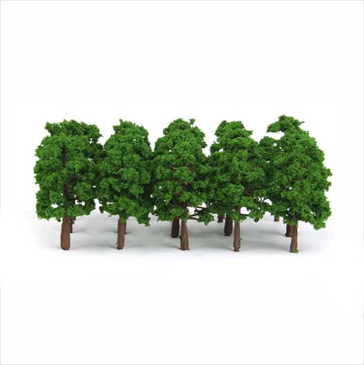 OO Scale | 17.5 Foot Dark Green Tree (20 pack)