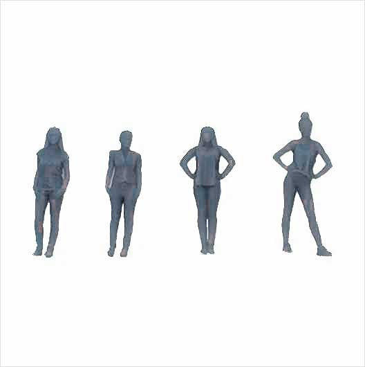 OO Scale | Ready to Paint | Women - Pack 8 (4 pack)