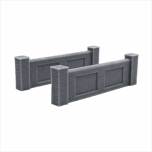 OO Scale | Ready to Paint | Railway Bridge Parapet Wall (2 pack)