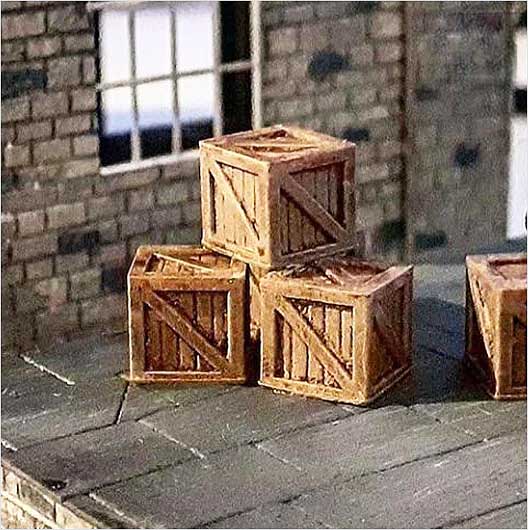 OO Scale | Ready to Paint | Wooden Crate (10 pack)