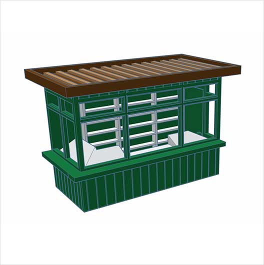 OO Scale | Ready to Paint | Steam-Era News Kiosk