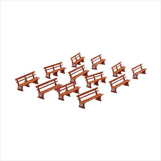 Scala OO | Panchina marrone Great Western Railway (GWR) (confezione da 3)