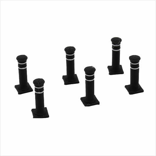 OO Scale | Pre-Coloured | Pedestrian Bollards