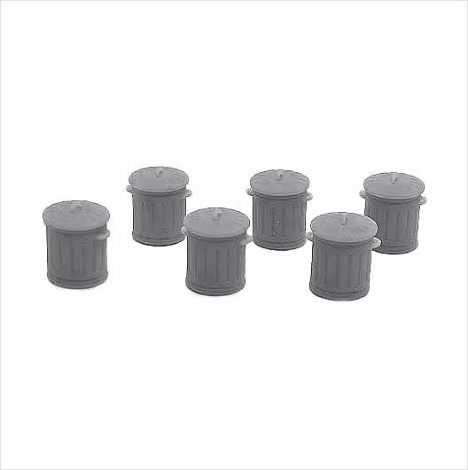 OO Scale | Ready to Paint | Galvanised Metal Bin