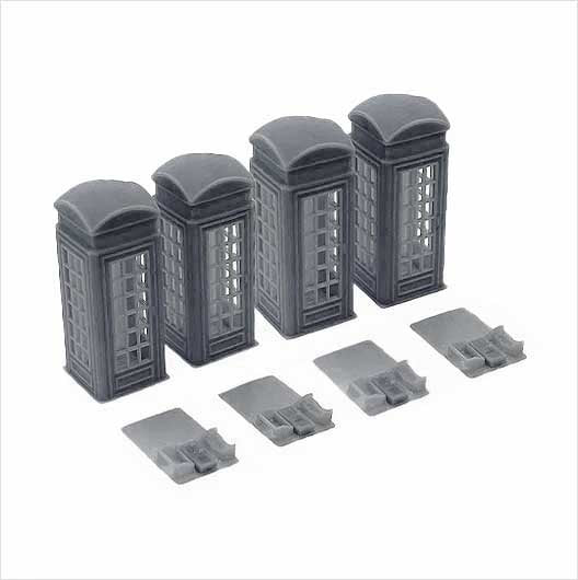 TT Scale | Ready to Paint | K2 Telephone Box