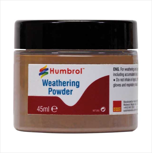 Humbrol Weathering Powder - Ruggine chiara - 45 ml