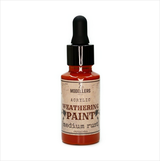 Modellers World Weathering Paint - Medium Rust (30ml)
