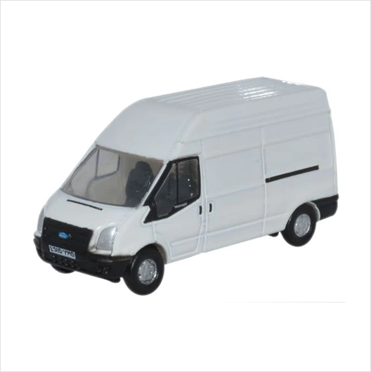 N Scale | White Ford Transit LWB High
