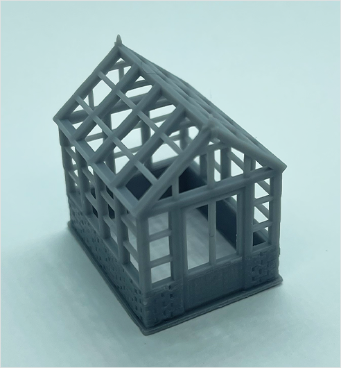 OO Scale | Ready to Paint | Wooden-Framed Greenhouse