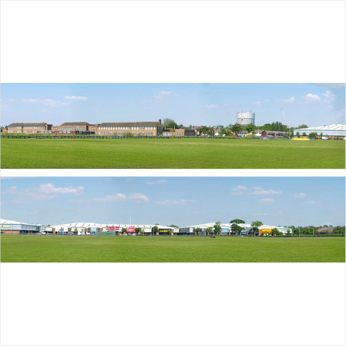 OO Scale | Retail Park Backscene - ID205