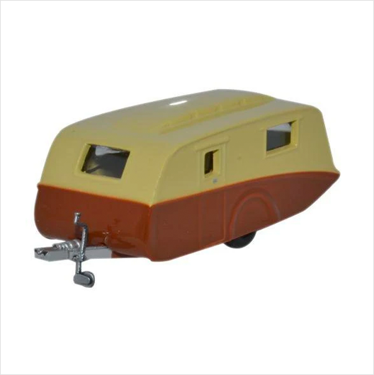 OO Scale | Caravan in Brown / Cream