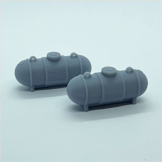 OO Scale | 500 Gallon Propane Tank - Type 2 (2 pack)