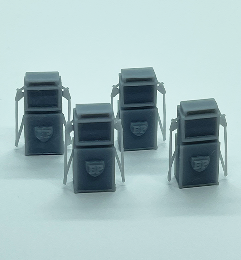OO Scale | 1960s BP Petrol Pump (4 pack)