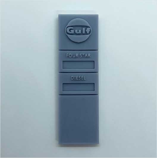 OO Scale | Gulf Petrol Station Totem (1 piece)