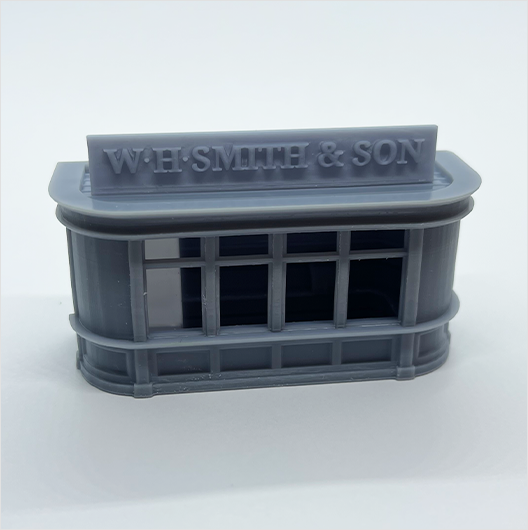 OO Scale | Steam-Era W. H. Smith and Son Platform Kiosk (2 pieces)