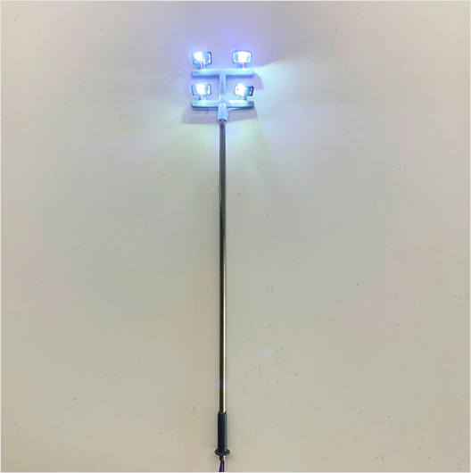 OO Scale | 3-Volt Goods Yard Floodlights - Four Lights - Style 1 (2 pack)