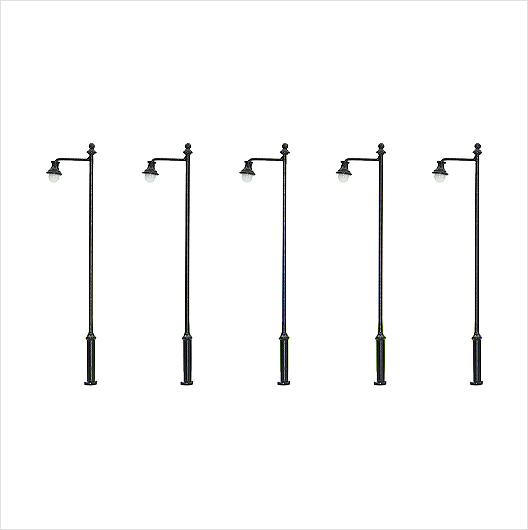 OO Scale | 3-Volt Downlight Style Park Lamp (3 pack)
