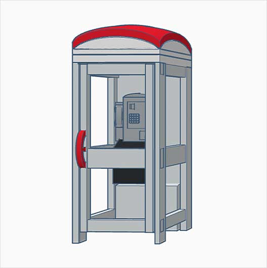 OO Scale | Ready to Paint | KX100 Plus Telephone Box