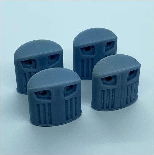 OO Scale | Civic Recycle Bin (4 pack)