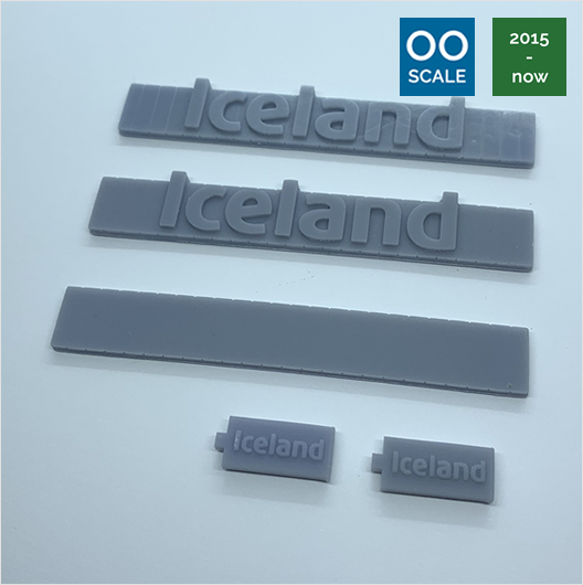 OO Scale | Iceland Shop Sign Pack (5 piece)