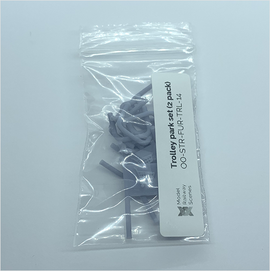 OO Scale | Ready to Paint | Trolley Park Set (2 pack)