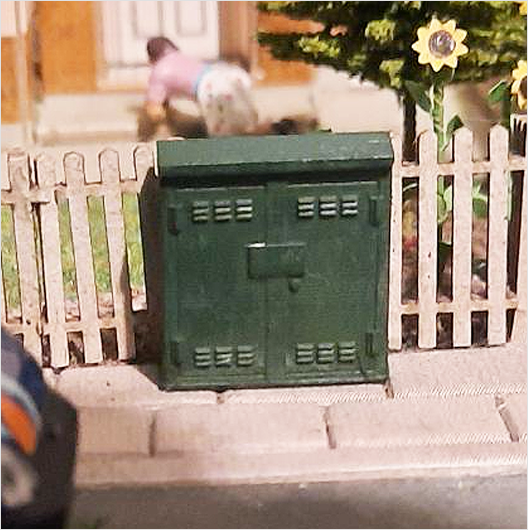 OO Scale | Ready to Paint | Virgin Media Fibre Cabinet - Wide (6 pack)