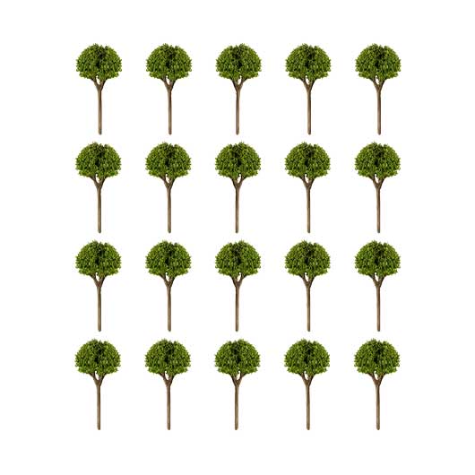 OO Scale 10 Foot Finished Avenue Trees (20 pack)