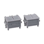 Ready to Paint 1100 Litre Four Wheel Bin (2 pack)