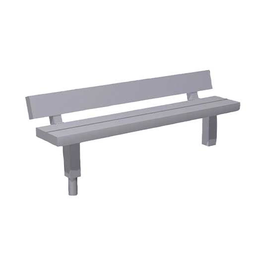 OO Scale Ready to Paint Park Bench (4 pack)