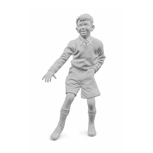 OO Scale Ready to Paint 1950s Smiling Boy in School Uniform