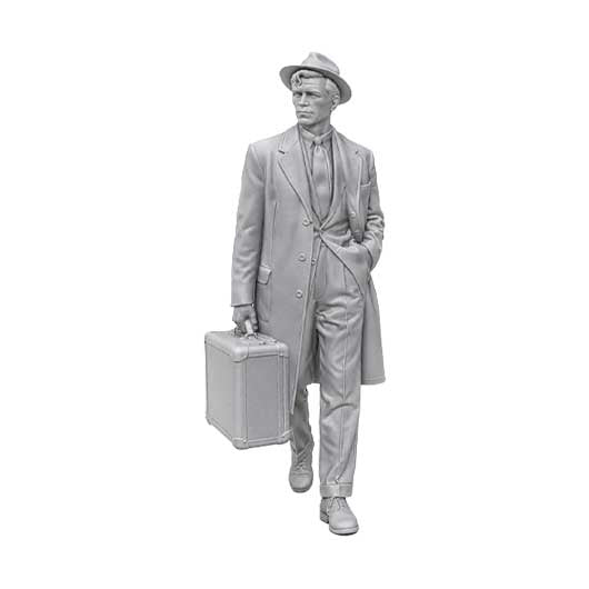 OO Scale Ready to Paint 1950s Man Carrying Briefcase