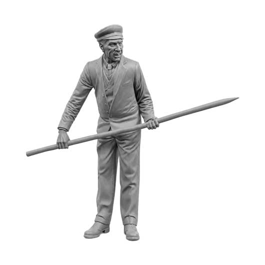 OO Scale Ready to Paint Steam Era Man Uncoupling Carriages