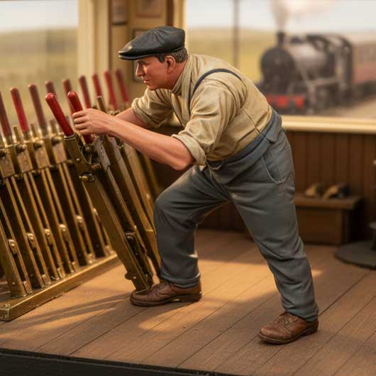 OO Scale Ready to Paint Steam Era Signal Box Man