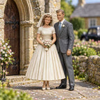 OO Scale Ready to Paint 1950s Wedding Bride and Groom (2 Figures)