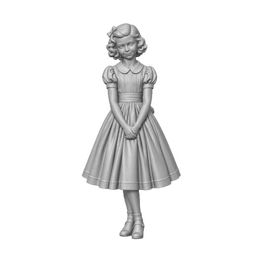 OO Scale Ready to Paint 1950s Shy Bridesmaid