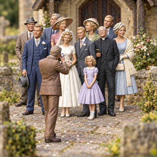 OO Scale Ready to Paint 1950s Wedding Party Bundle (11 Figures)