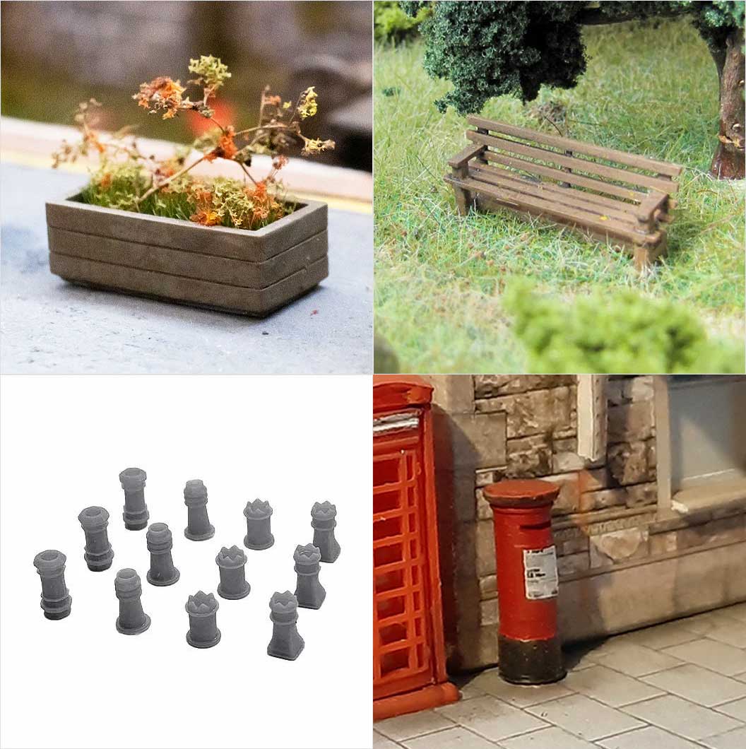 OO Scale Ready to Paint Village Scene Bundle