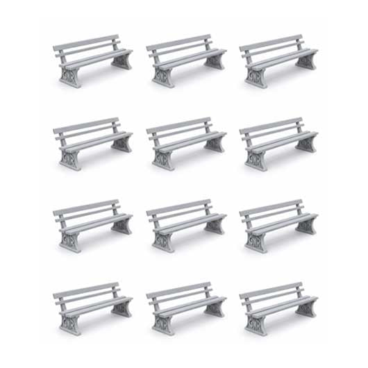 OO Scale Ready to Paint Great Western Railway (GWR) Bench