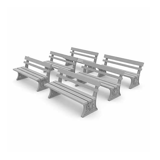 OO Scale Ready to Paint Great Western Railway (GWR) Bench