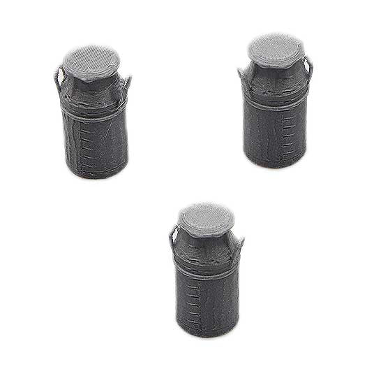 Scala O | Bidone del latte in argento (10 galloni)