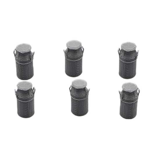 Scala O | Bidone del latte in argento (10 galloni)