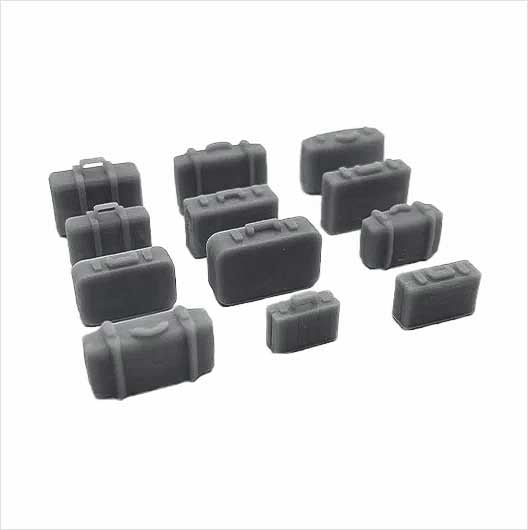 O Scale Ready to Paint Luggage Set (12 pack)
