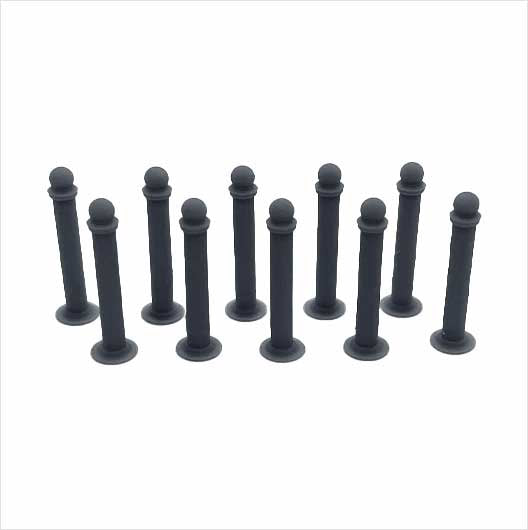 O Scale Ready to Paint Slim Metal Bollard (10 pack)