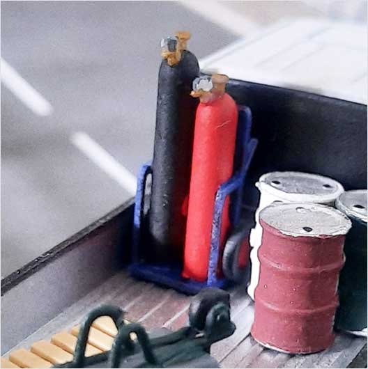 OO Scale | Oxy-Acetylene Cylinders On Trolley (2 pack)